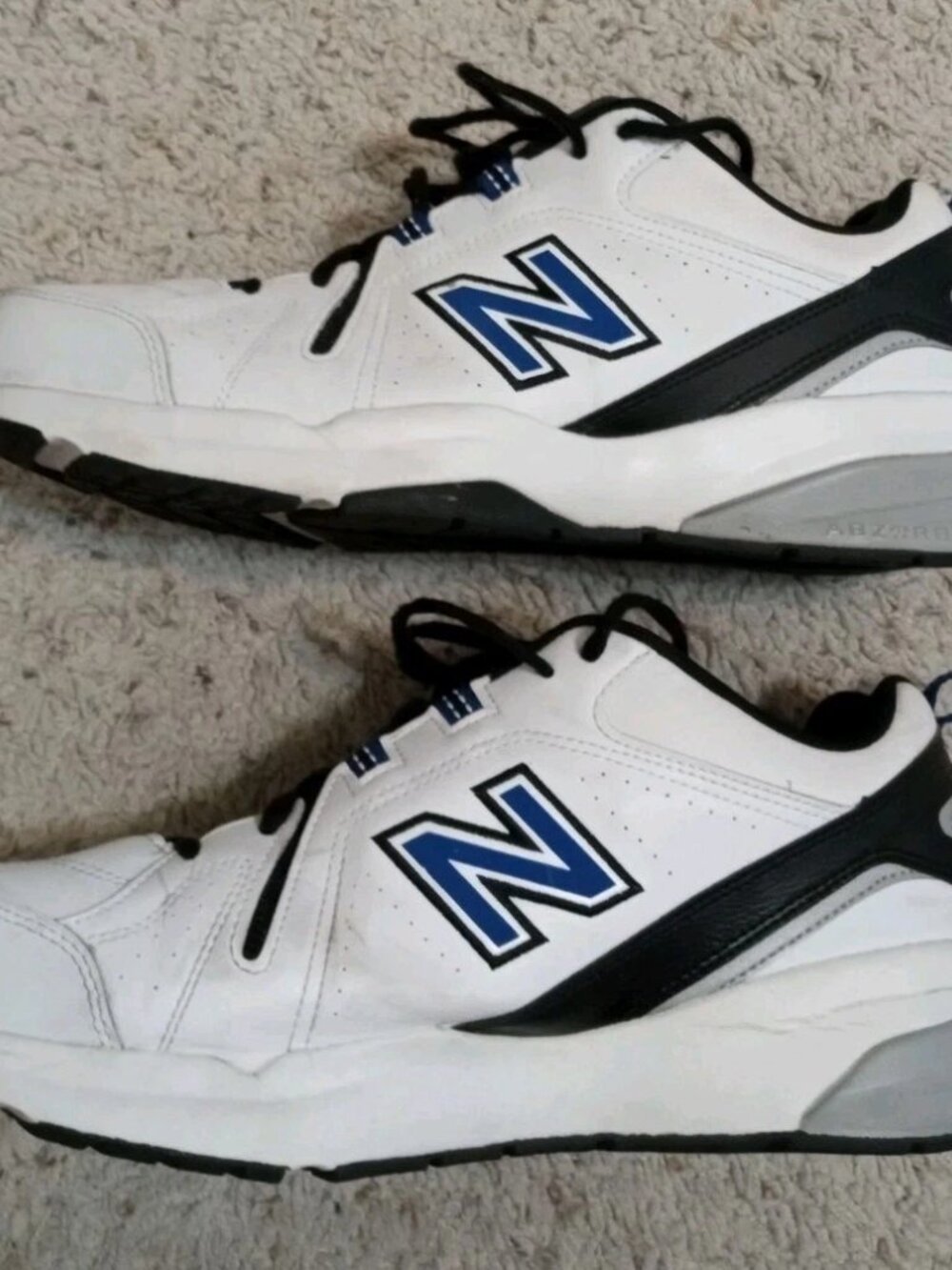 New Balance 608 Men's Size 12 Running Athletic Shoe Sneaker White Leather - Picture 4 of 9
